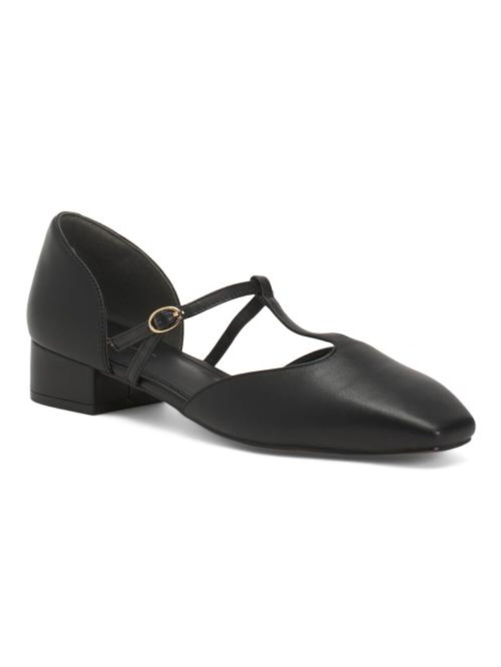 LINEA PAOLO Leather Coralee T Strap Pumps - Picture 1 of 4